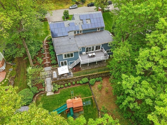 12 Olde Lyme Rd, Winchester, MA 01890 - aerial view of property and surrounding area