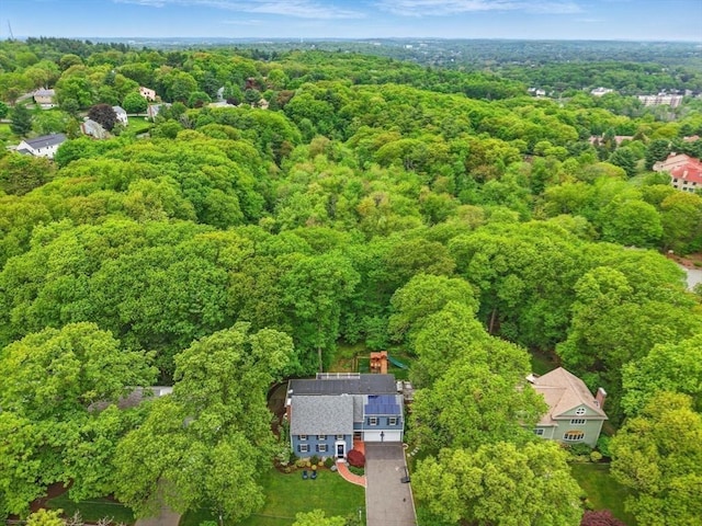 12 Olde Lyme Rd, Winchester, MA 01890 - aerial view of a heavily wooded area