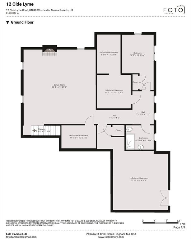 12 Olde Lyme Rd, Winchester, MA 01890 - property floor plan