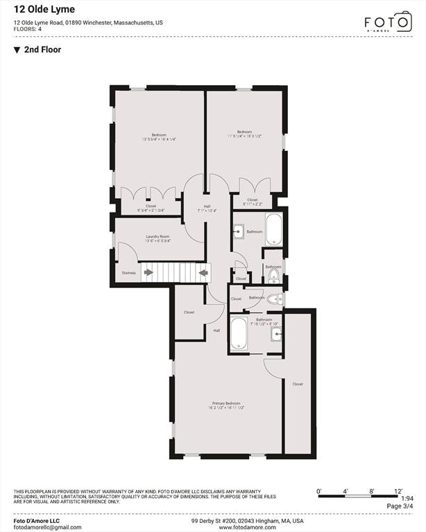 12 Olde Lyme Rd, Winchester, MA 01890 - home floor plan