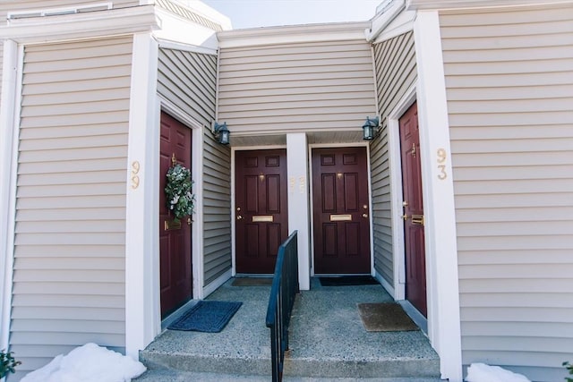 view of entrance to property