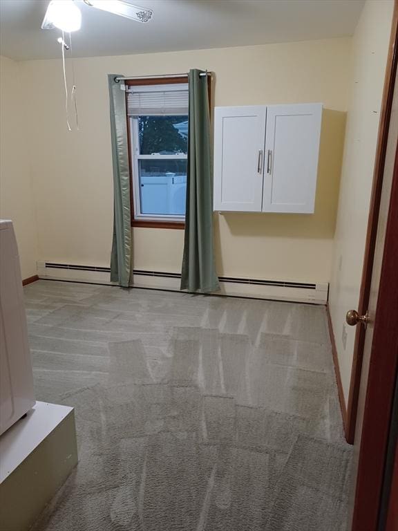 822 N Eastern Ave, Fall River, MA 02720 - carpeted empty room with baseboards and ceiling fan