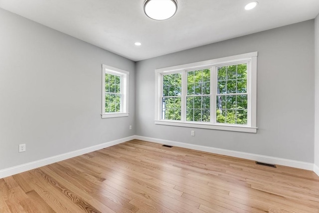 29 Sheppard Rd, Bourne, MA 02562 - spare room with baseboards, light wood-style floors, and recessed lighting