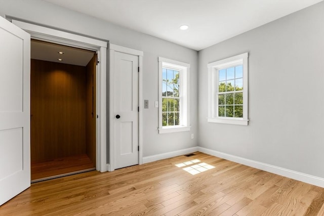 29 Sheppard Rd, Bourne, MA 02562 - unfurnished bedroom featuring baseboards, light wood finished floors, and recessed lighting
