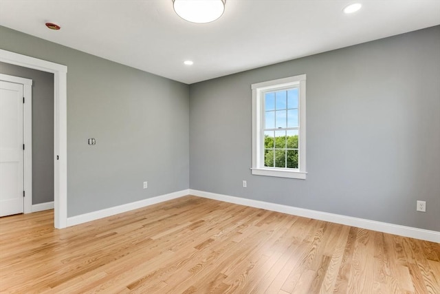 29 Sheppard Rd, Bourne, MA 02562 - spare room featuring baseboards, light wood finished floors, and recessed lighting