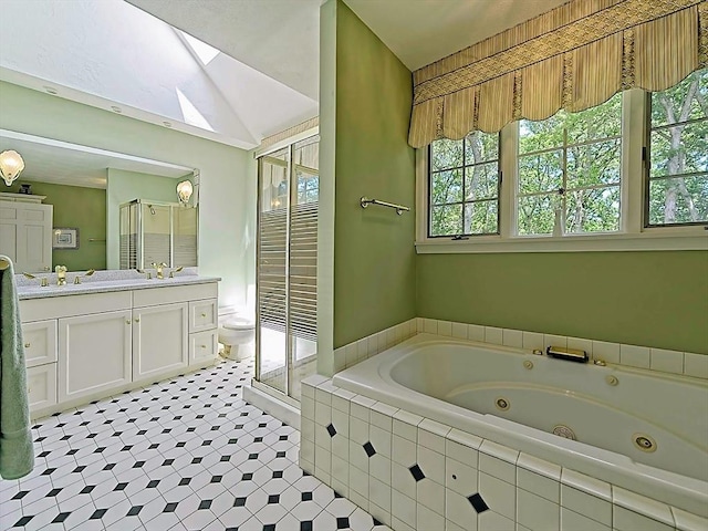 46 Clear Pond Rd, Falmouth, MA 02540 - bathroom with healthy amount of natural light, a shower stall, and vanity
