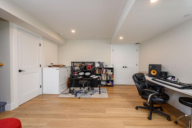 6 Macdonald Ter Unit E, Scituate, MA 02066 - office featuring recessed lighting and light wood-style flooring