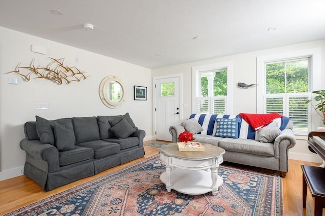 6 Macdonald Ter Unit E, Scituate, MA 02066 - living room with wood finished floors and baseboards