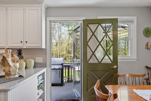 view of doorway to outside