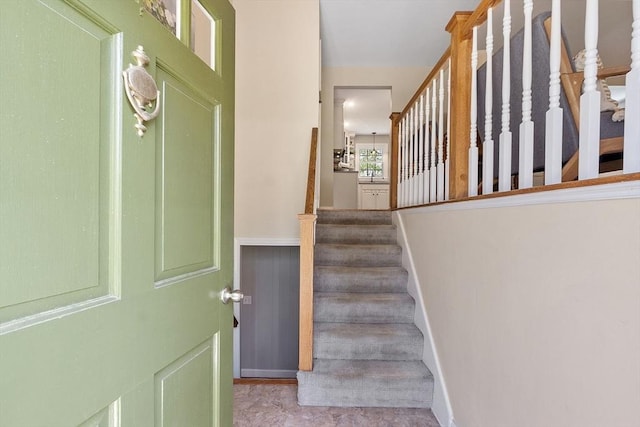 view of stairs