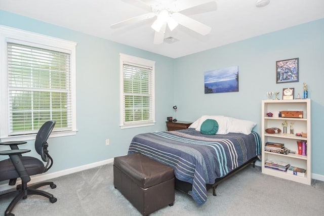 17 Stable Way, Medway, MA 02053 - carpeted bedroom with baseboards, a ceiling fan, and a desk