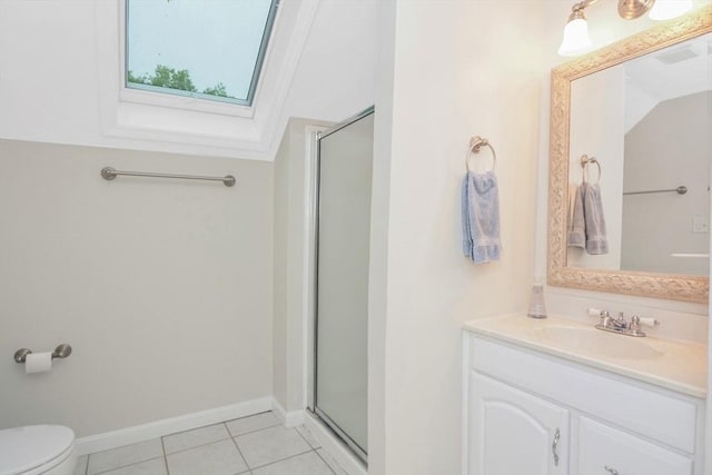 17 Stable Way, Medway, MA 02053 - full bath featuring a stall shower, vanity, tile patterned floors, and toilet