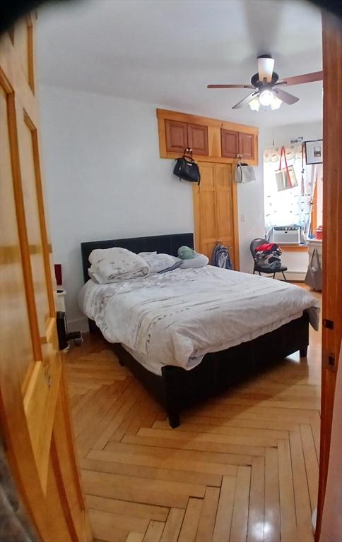 347 Summer St, Lynn, MA 01905 - bedroom with ceiling fan and cooling unit