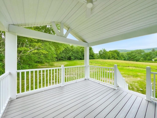 101 N Rd, Westfield, MA 01085 - wooden terrace with a yard