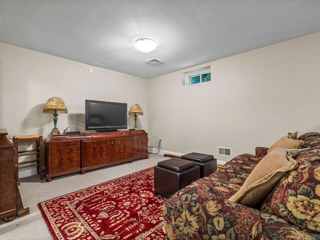 23 Chandler St, Newton, MA 02458 - living area featuring carpet flooring and baseboards