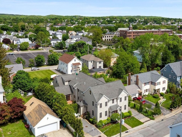 23 Chandler St, Newton, MA 02458 - aerial perspective of suburban area