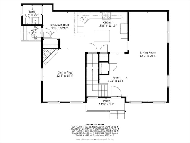 23 Chandler St, Newton, MA 02458 - home floor plan