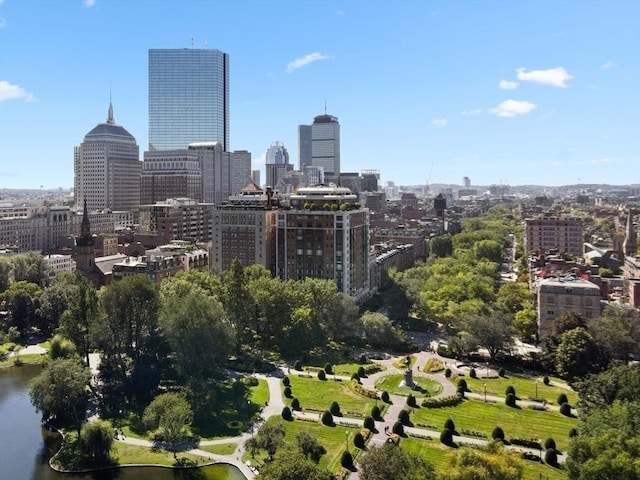 view of city featuring a water view