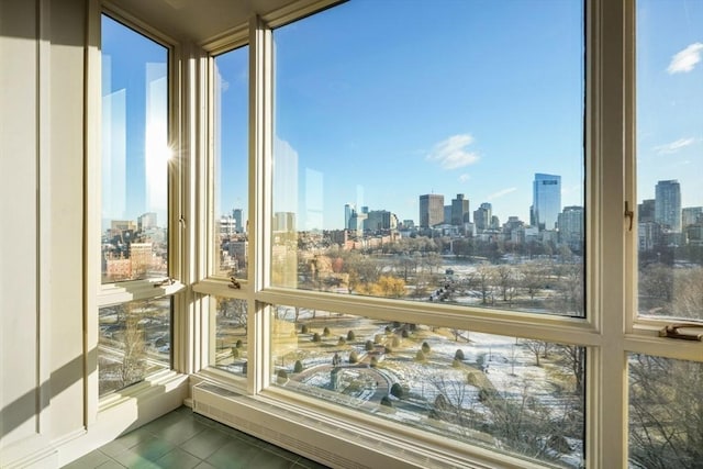 sunroom with a healthy amount of sunlight