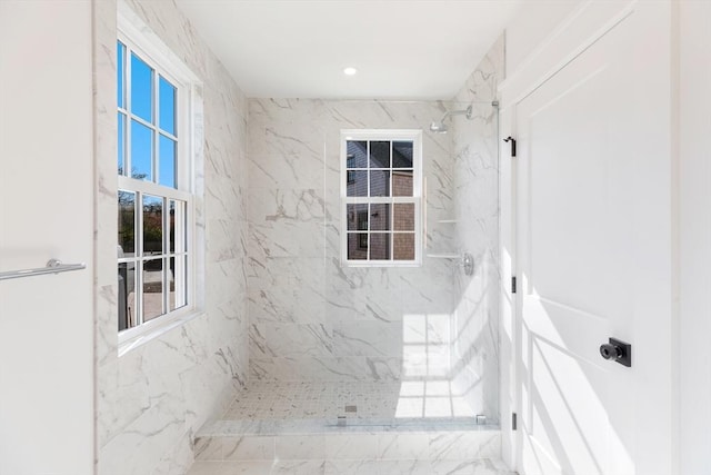 6 Mariner Way, Nantucket, MA 02564 - bathroom with a marble finish shower and a wealth of natural light
