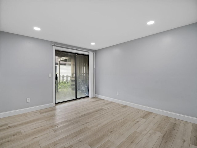 24 Bettys Pond Rd Unit K, Barnstable, MA 02601 - spare room featuring light wood finished floors, baseboards, and recessed lighting