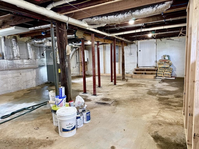 61 Poplar St, Danvers, MA 01923 - unfinished basement featuring electric panel