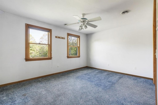 27 Sullivan Blvd, Oxford, MA 01540 - spare room with carpet, baseboards, and a ceiling fan
