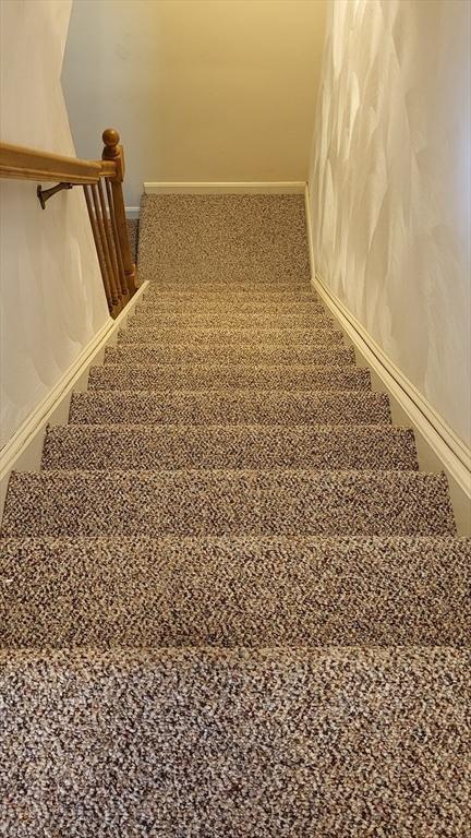15 Iris Way Unit 27, Haverhill, MA 01830 - stairway with carpet and baseboards