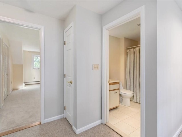 44 Casablanca Ct Unit 44, Haverhill, MA 01832 - corridor featuring light colored carpet, baseboard heating, and baseboards