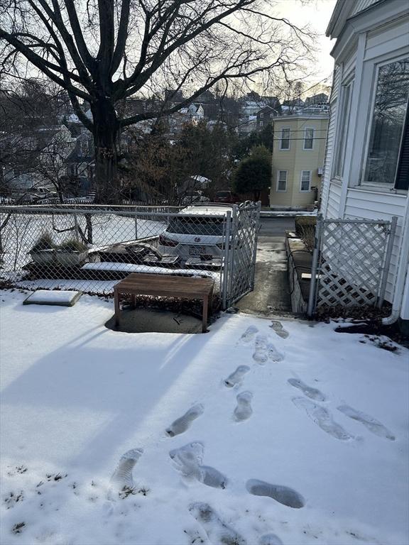 view of snowy yard