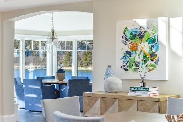 dining area featuring plenty of natural light