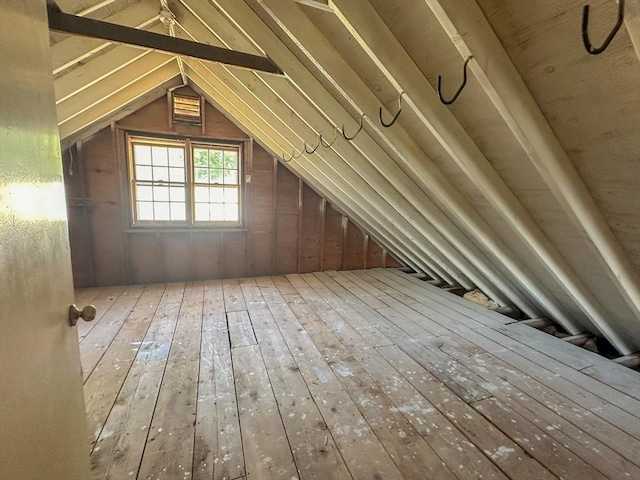 view of attic