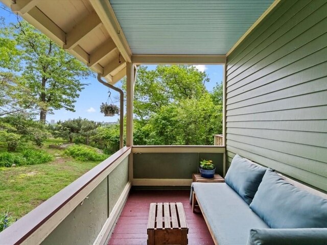 49 Fern Rd, Medford, MA 02155 - balcony with an outdoor living space