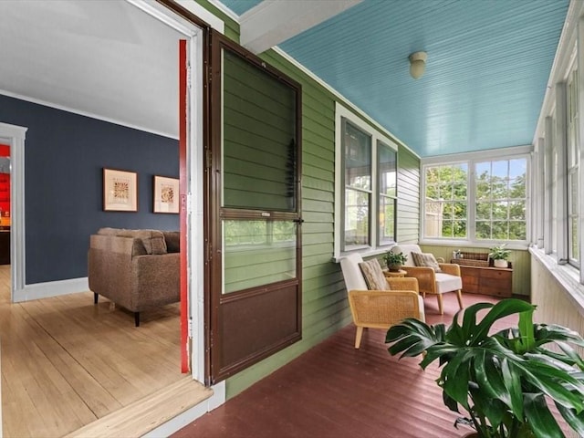 49 Fern Rd, Medford, MA 02155 - sunroom featuring outdoor lounge area
