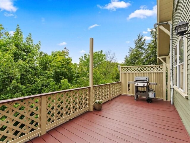 49 Fern Rd, Medford, MA 02155 - wooden deck featuring a grill