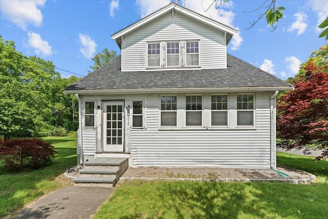 1210 Highland St, Holliston, MA 01746 - bungalow with a front lawn and roof with shingles