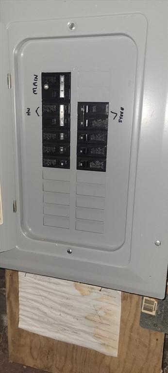 utility room with electric panel