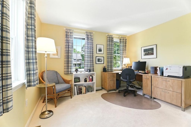 76 Wildflower Cir, Westfield, MA 01085 - office area featuring light carpet and baseboards