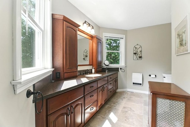 76 Wildflower Cir, Westfield, MA 01085 - bathroom with vanity and stone finish floors