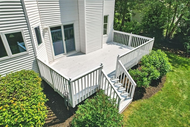 76 Wildflower Cir, Westfield, MA 01085 - wooden terrace featuring stairway