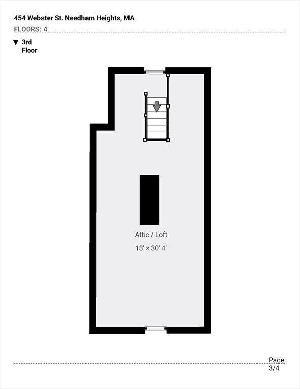 454 Webster St, Needham, MA 02494 - room layout