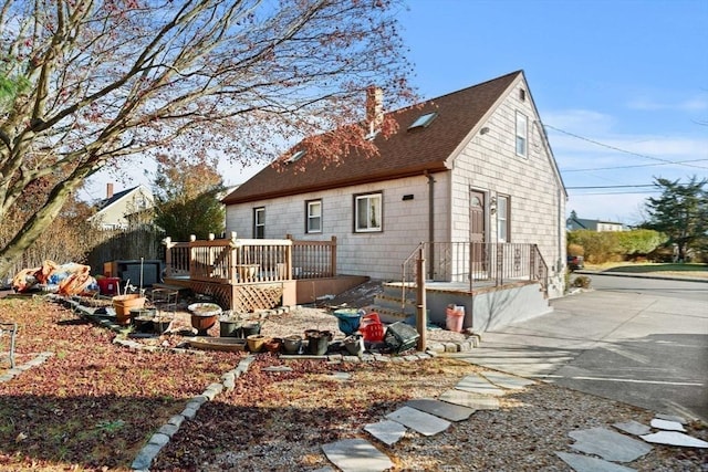 view of back of property