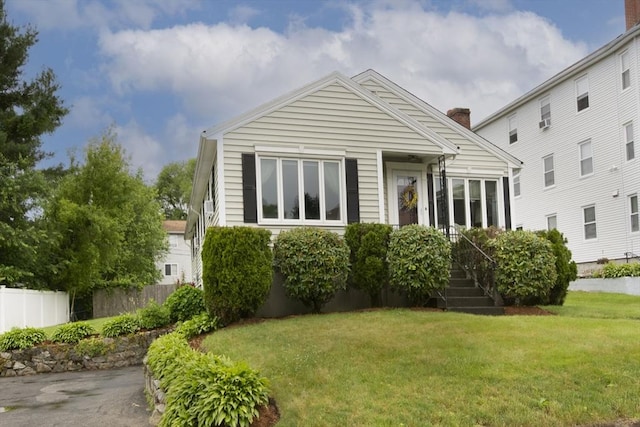 254 Pilgrim Ave, Worcester, MA 01604 - view of front of house featuring a chimney