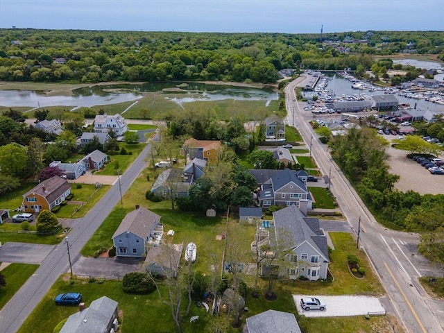 306 Millway, Barnstable, MA 02630 - aerial view of property and surrounding area with a nearby body of water