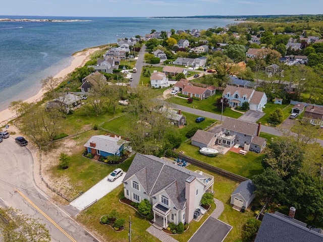 306 Millway, Barnstable, MA 02630 - aerial view of property and surrounding area featuring a large body of water and nearby suburban area