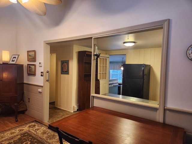 interior space featuring hardwood / wood-style floors