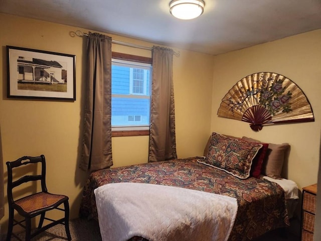 bedroom with carpet floors