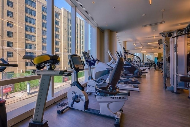 view of workout area