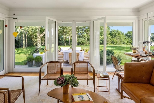 41 Cobbs Hill Rd, Chilmark, MA 02535 - sunroom featuring french doors and healthy amount of natural light