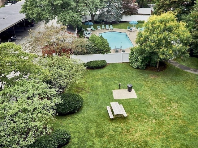 birds eye view of property